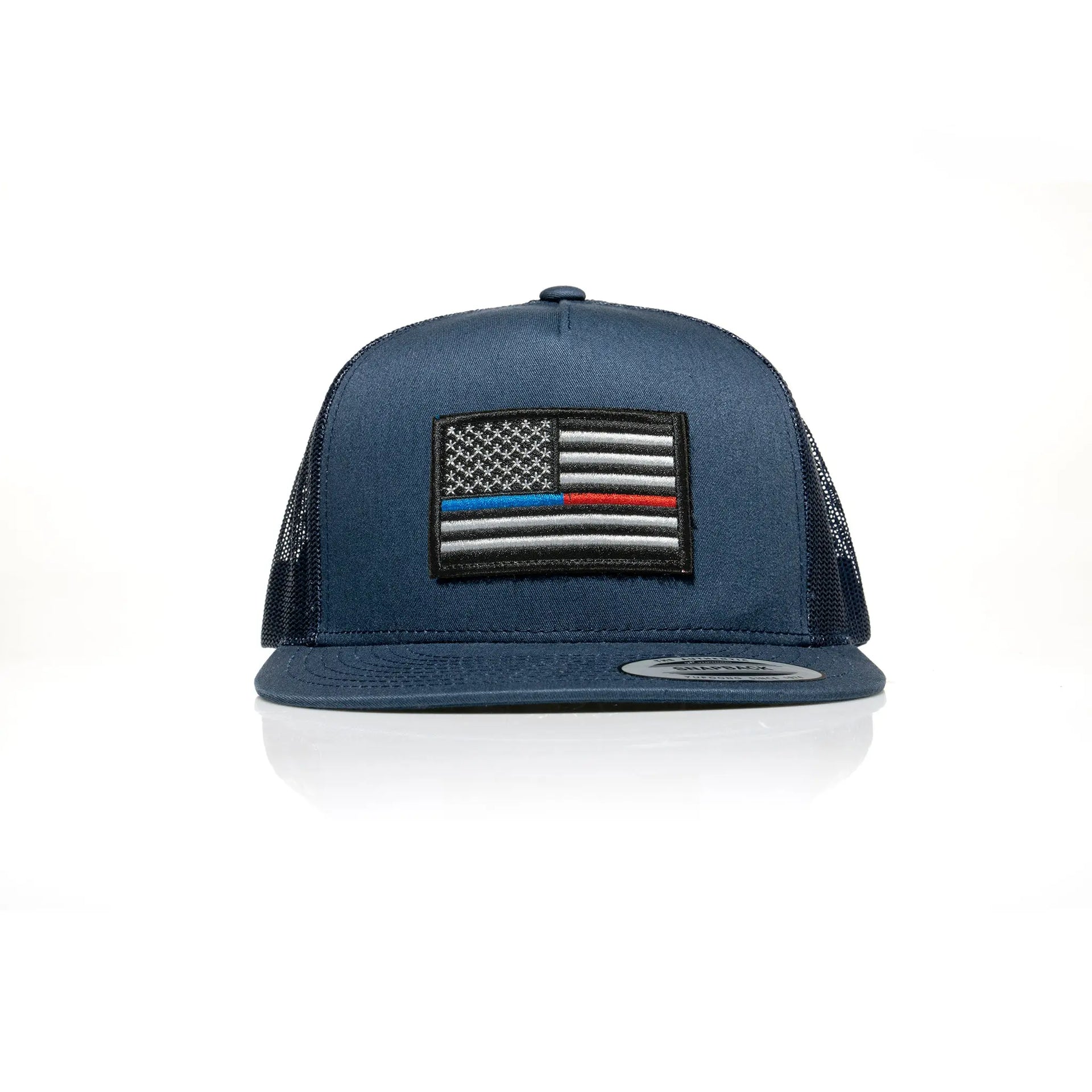 Thin Blue/Red Line Patch Trucker - Allegiance Clothing