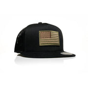 USA Tan Flag Patch Trucker - Allegiance Clothing