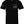 Front of Revolution Tee in black featuring small colonial skull and flintlock rifle chest graphic with American flag sleeve print.