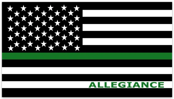 Green Line Sticker ALLEGIANCE CLOTHING